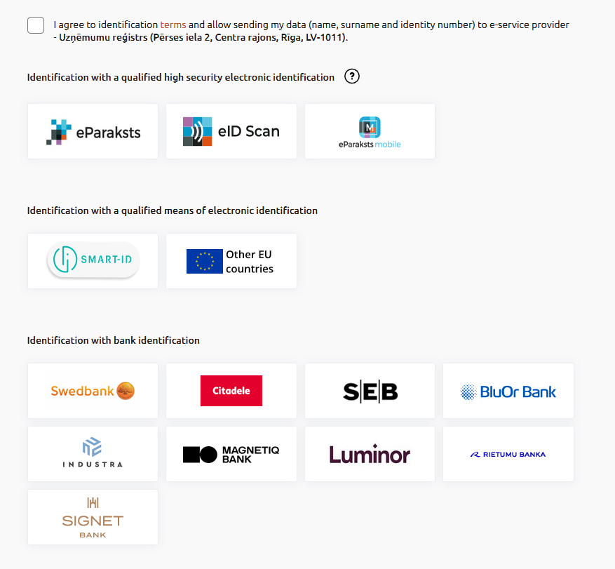 Authentication with Latvija.lv